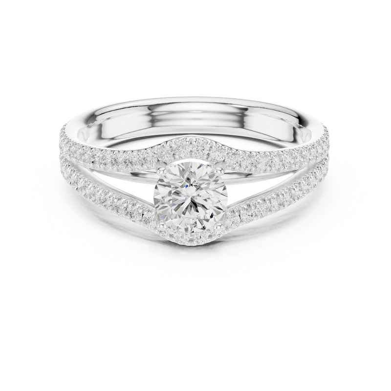 Ladies Ring LR-0345@7 - White Gold - Image