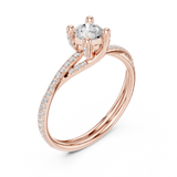Ladies Ring LR-0346@7 - Rose Gold - Image