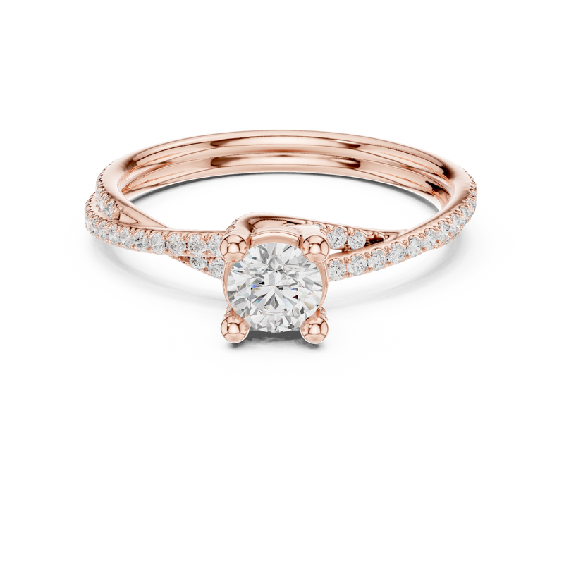 Ladies Ring LR-0346@7 - Rose Gold - Image