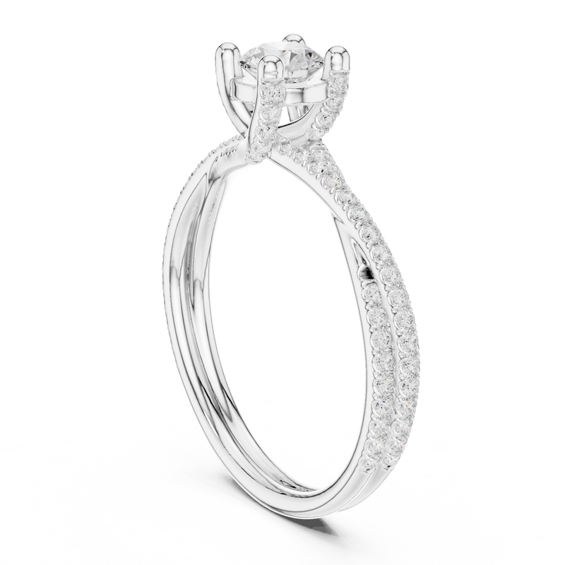 Ladies Ring LR-0346@7 - White Gold - Image