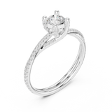 Ladies Ring LR-0346@7 - White Gold - Image