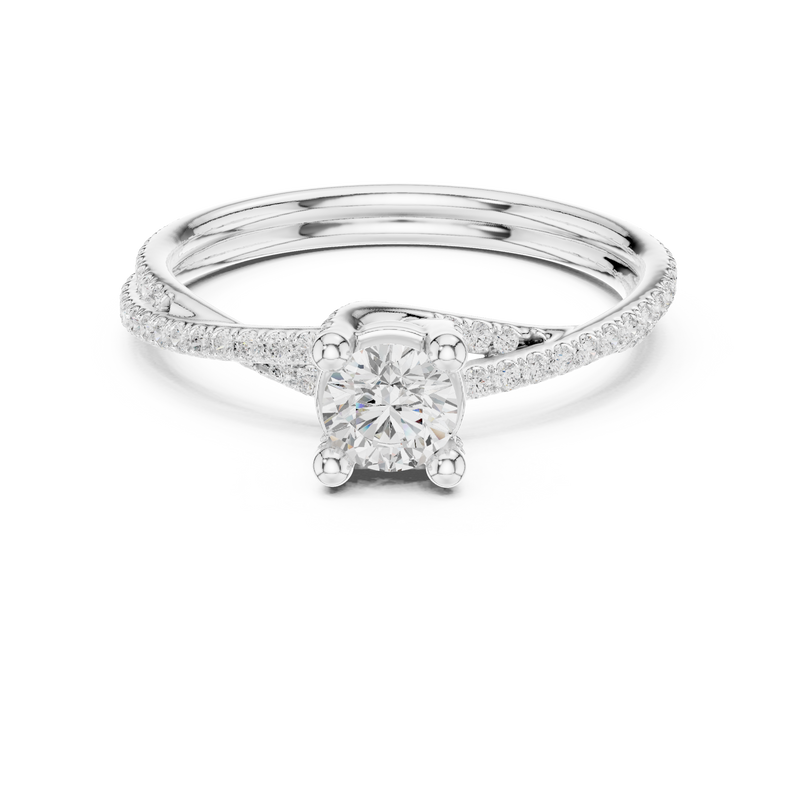 Ladies Ring LR-0346@7 - White Gold - Image