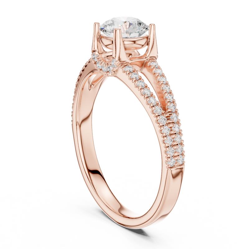 Ladies Ring LR-0347@7 - Rose Gold - Image