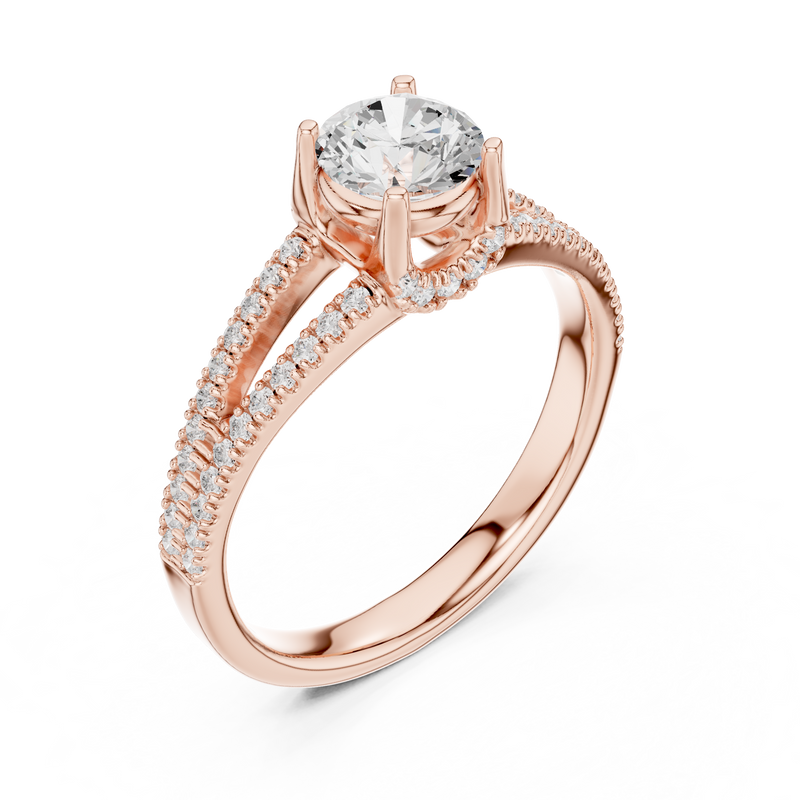 Ladies Ring LR-0347@7 - Rose Gold - Image