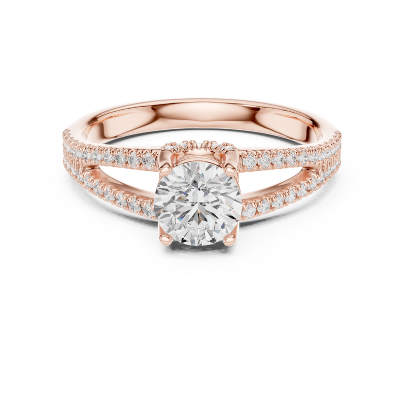 Ladies Ring LR-0347@7 - Rose Gold - Image