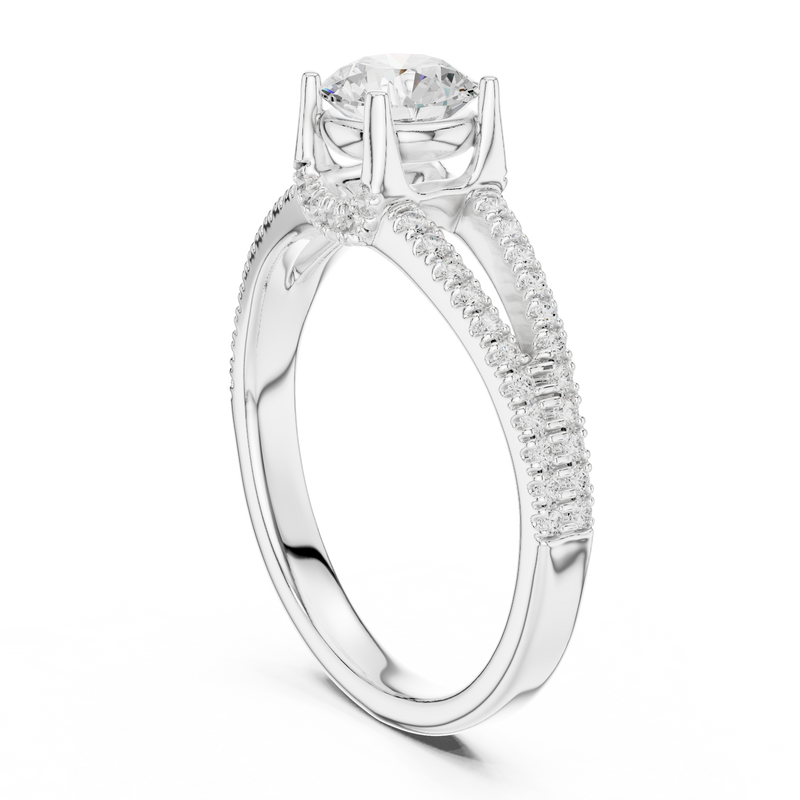 Ladies Ring LR-0347@7 - White Gold - Image