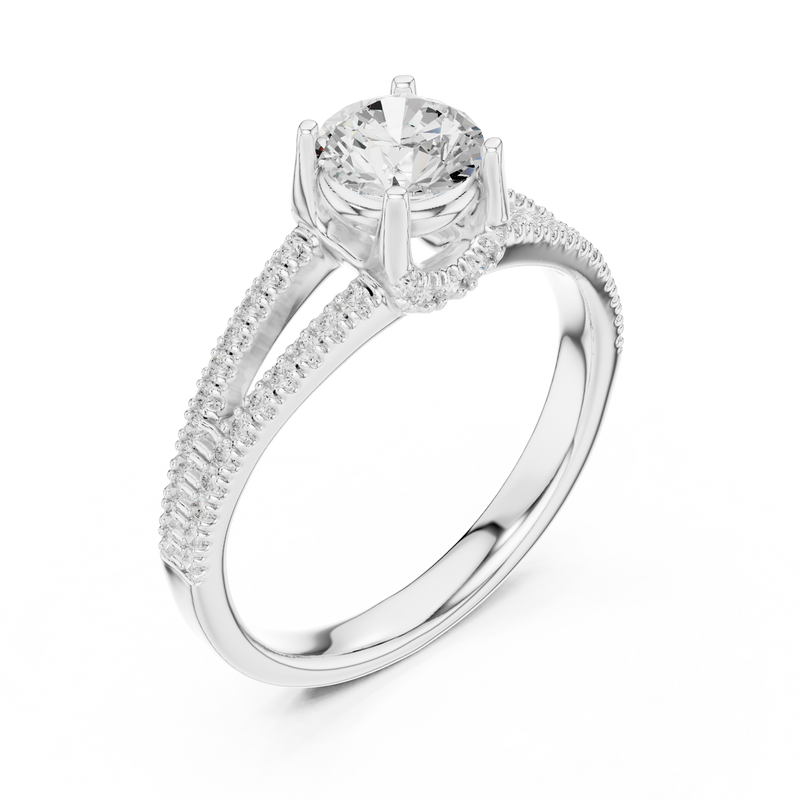 Ladies Ring LR-0347@7 - White Gold - Image