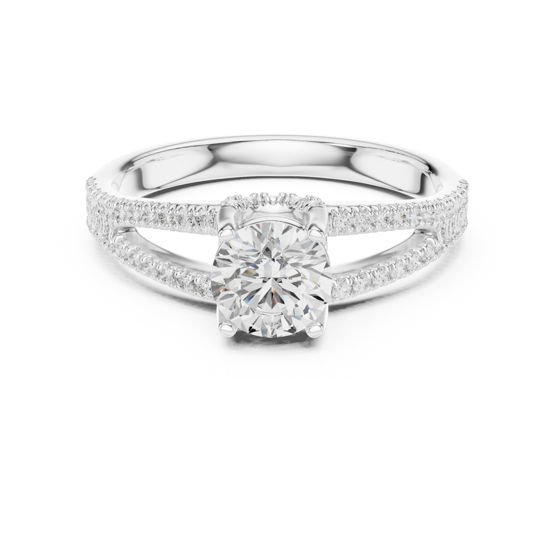 Ladies Ring LR-0347@7 - White Gold - Image