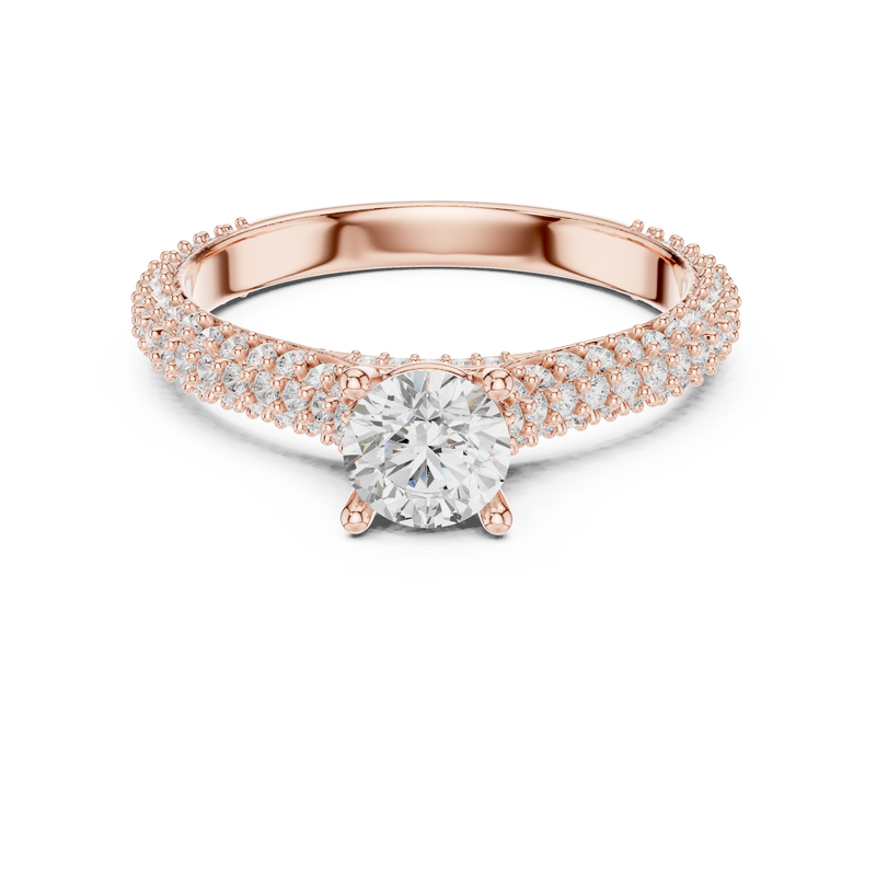 Ladies Ring LR-0348@7 - Rose Gold - Image