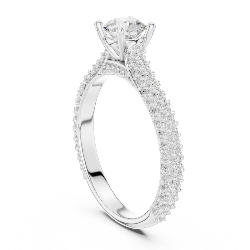 Ladies Ring LR-0348@7 - White Gold - Image