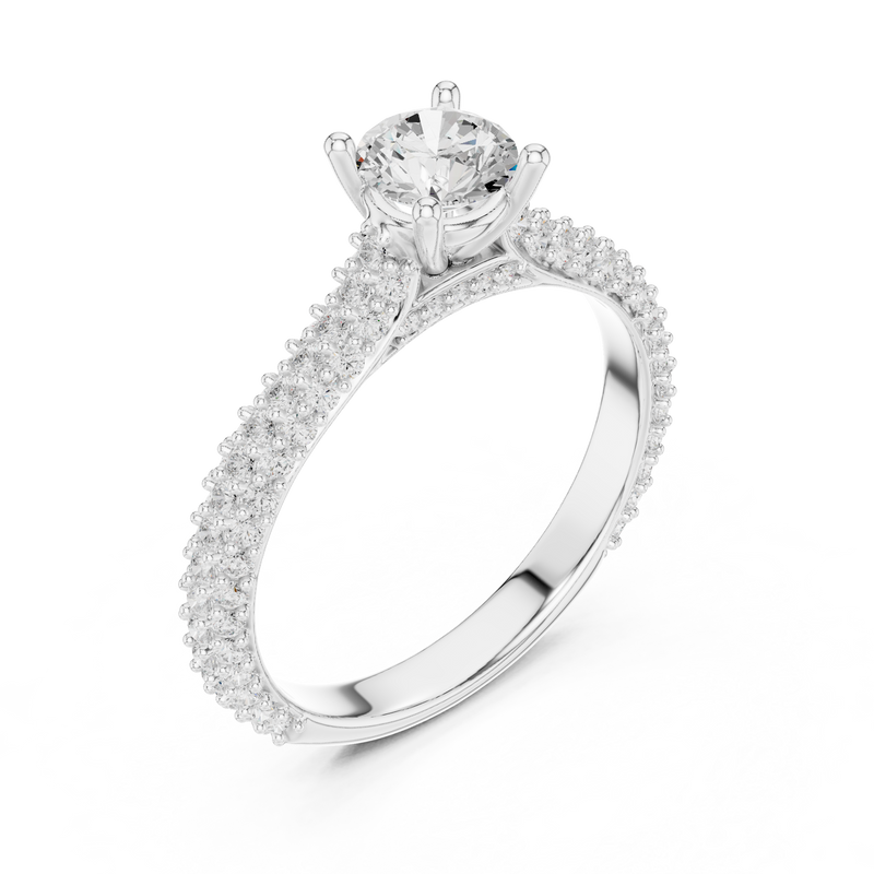 Ladies Ring LR-0348@7 - White Gold - Image