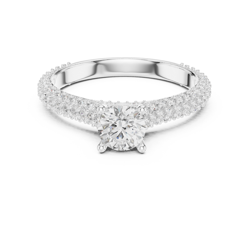 Ladies Ring LR-0348@7 - White Gold - Image