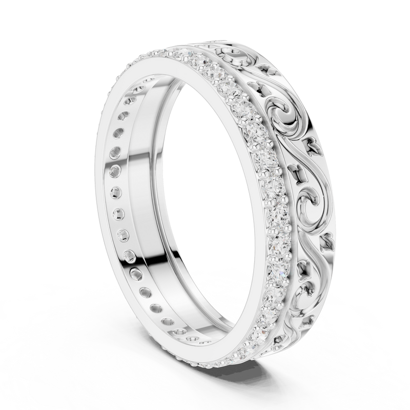 Ladies Ring R22@7 - White Gold - Image