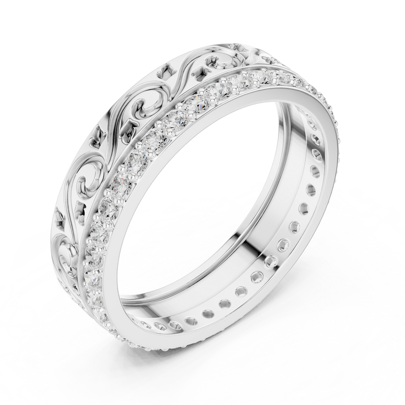 Ladies Ring R22@7 - White Gold - Image