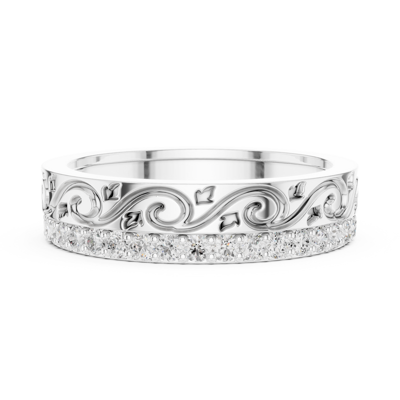 Ladies Ring R22@7 - White Gold - Image