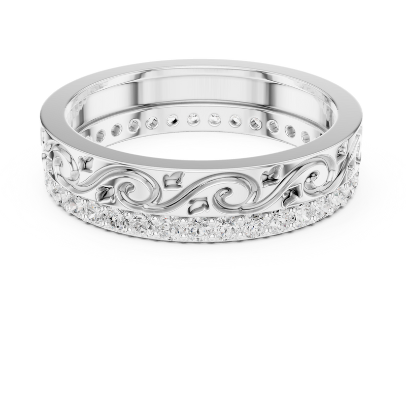 Ladies Ring R22@7 - White Gold - Image
