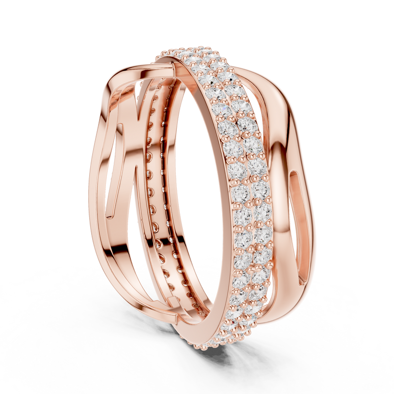 Ladies Ring R23@7 - Rose Gold - Image