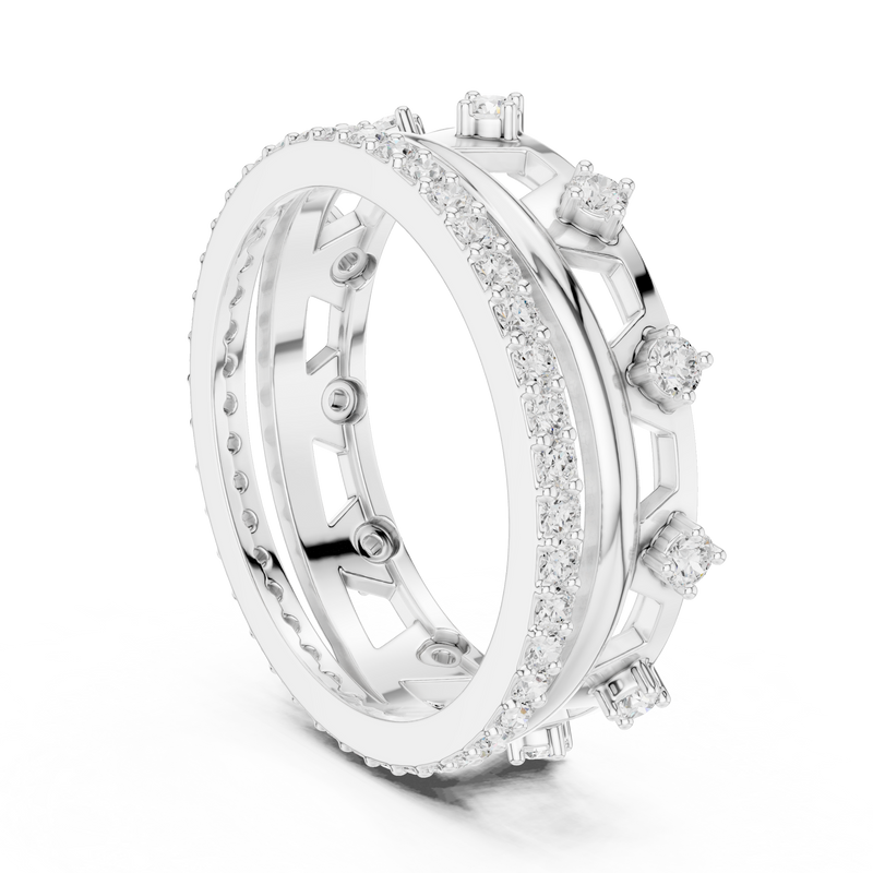 Ladies Ring R24@7 - White Gold - Image