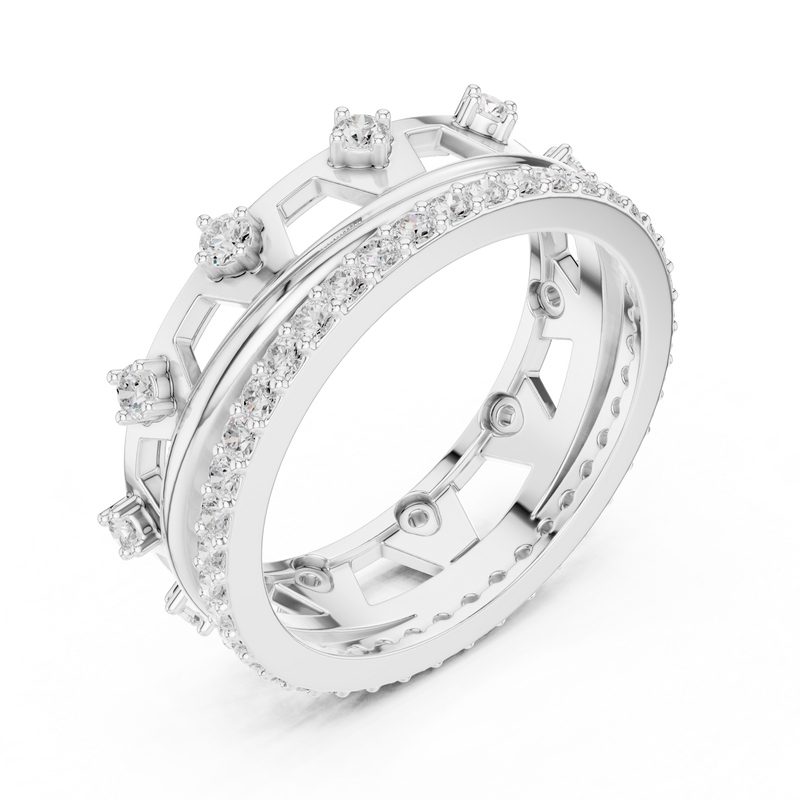Ladies Ring R24@7 - White Gold - Image