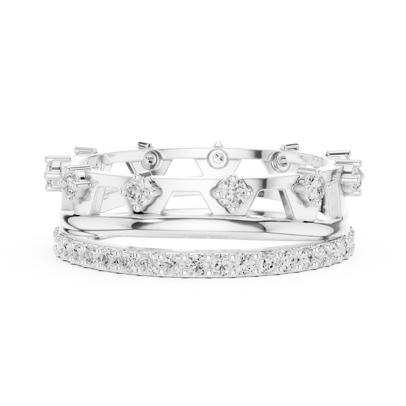 Ladies Ring R24@7 - White Gold - Image