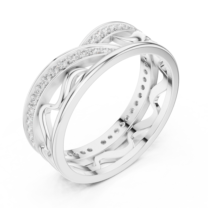 Ladies Ring R25@7 - White Gold - Image