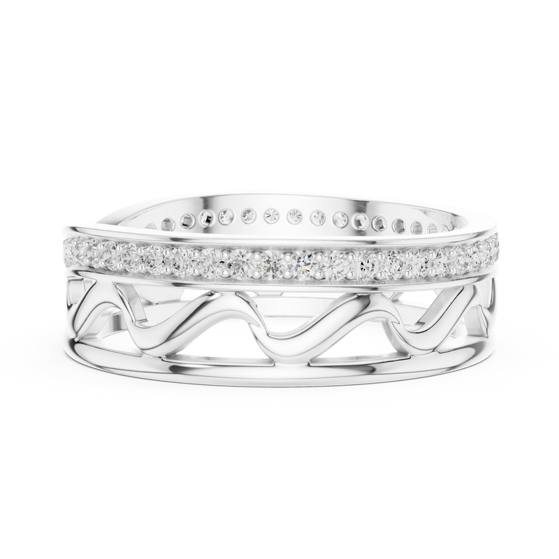 Ladies Ring R25@7 - White Gold - Image