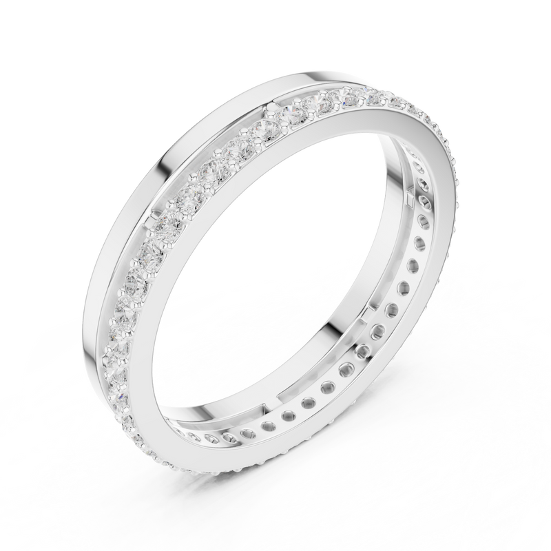 Ladies Ring R26@7 - White Gold - Image