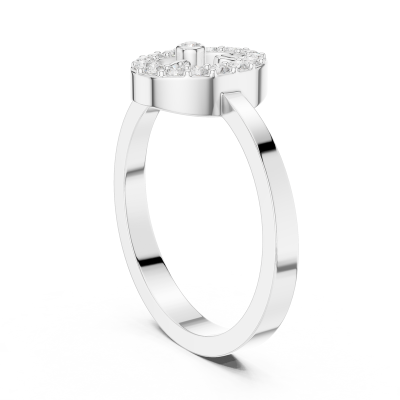 Ladies Ring R28@7 - White Gold - Image