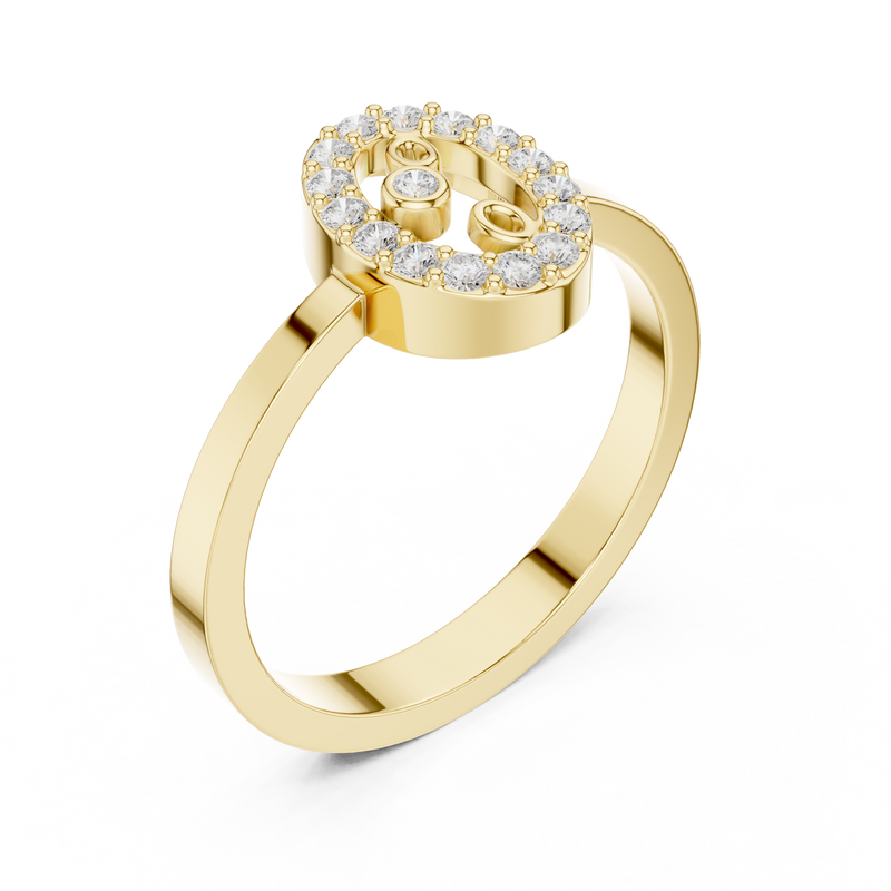 Ladies Ring R28@7 - Yellow Gold - Image