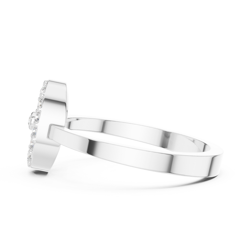 Ladies Ring R28@7 - White Gold - Image