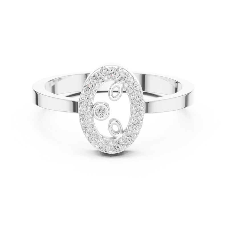 Ladies Ring R28@7 - White Gold - Image