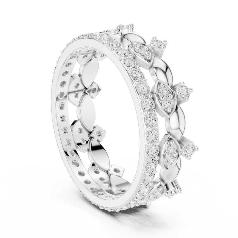 Ladies Ring R31@7 - White Gold - Image