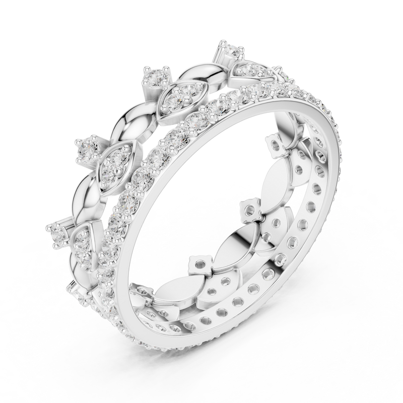 Ladies Ring R31@7 - White Gold - Image