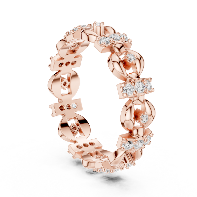 Ladies Ring R33@7 - Rose Gold - Image