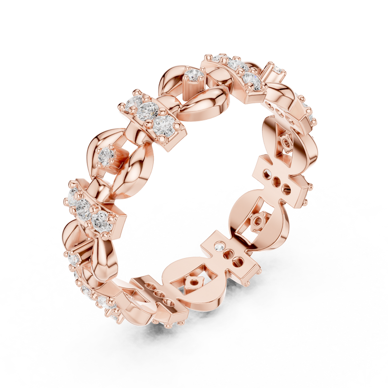 Ladies Ring R33@7 - Rose Gold - Image
