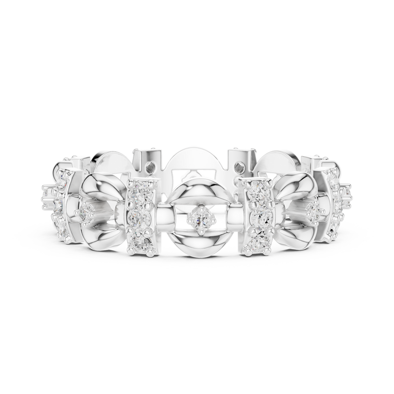 Ladies Ring R33@7 - White Gold - Image