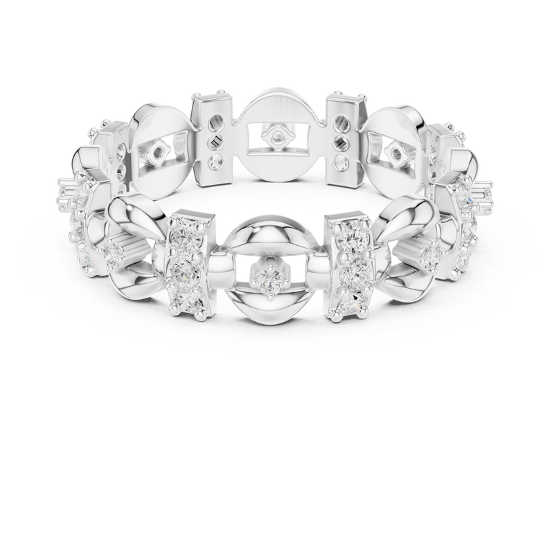 Ladies Ring R33@7 - White Gold - Image