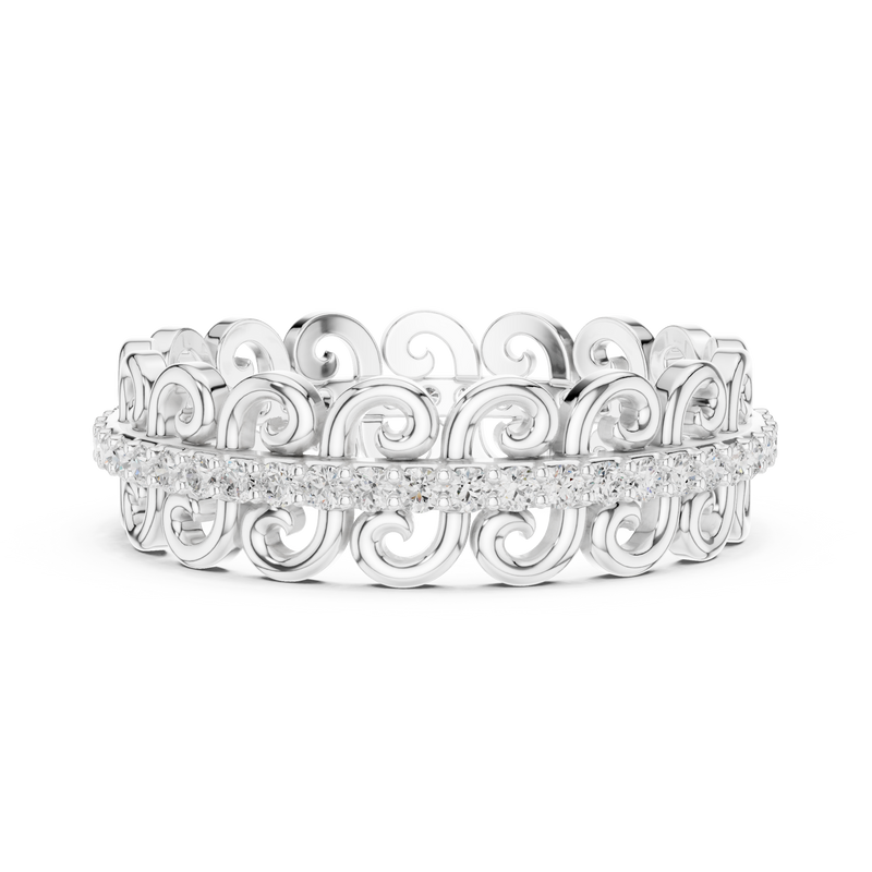 Ladies Ring R34@7 - White Gold - Image