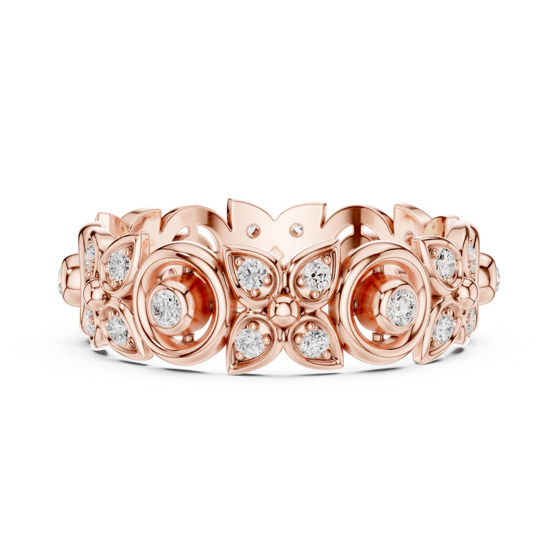 Ladies Ring R36@7 - Rose Gold - Image