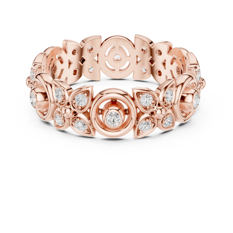 Ladies Ring R36@7 - Rose Gold - Image