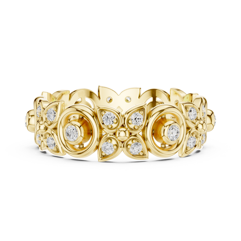 Ladies Ring R36@7 - Yellow Gold - Image