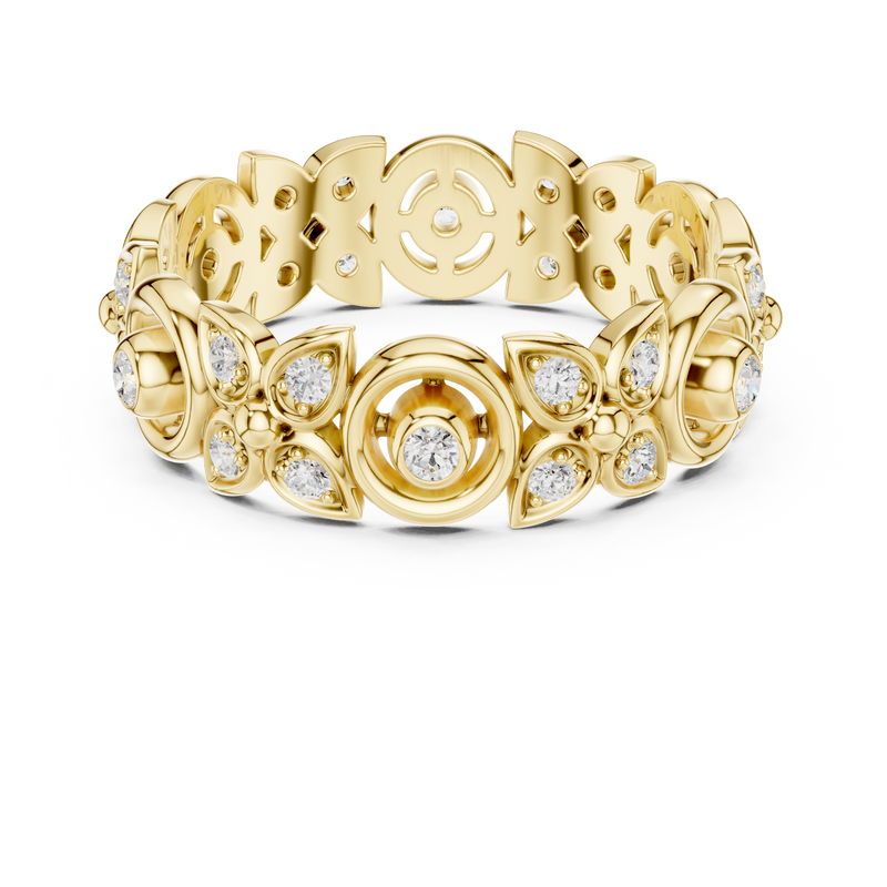 Ladies Ring R36@7 - Yellow Gold - Image