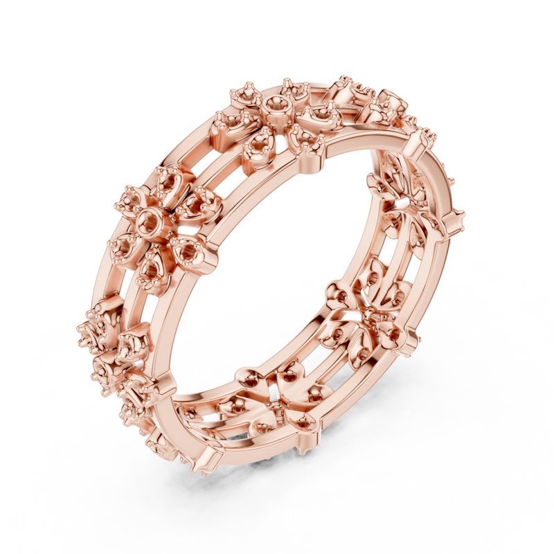 Ladies Ring R37@7 - Rose Gold - Image