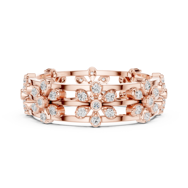 Ladies Ring R37@7 - Rose Gold - Image