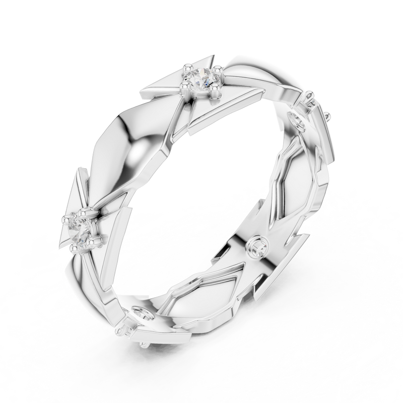 Ladies Ring R4@7 - White Gold - Image