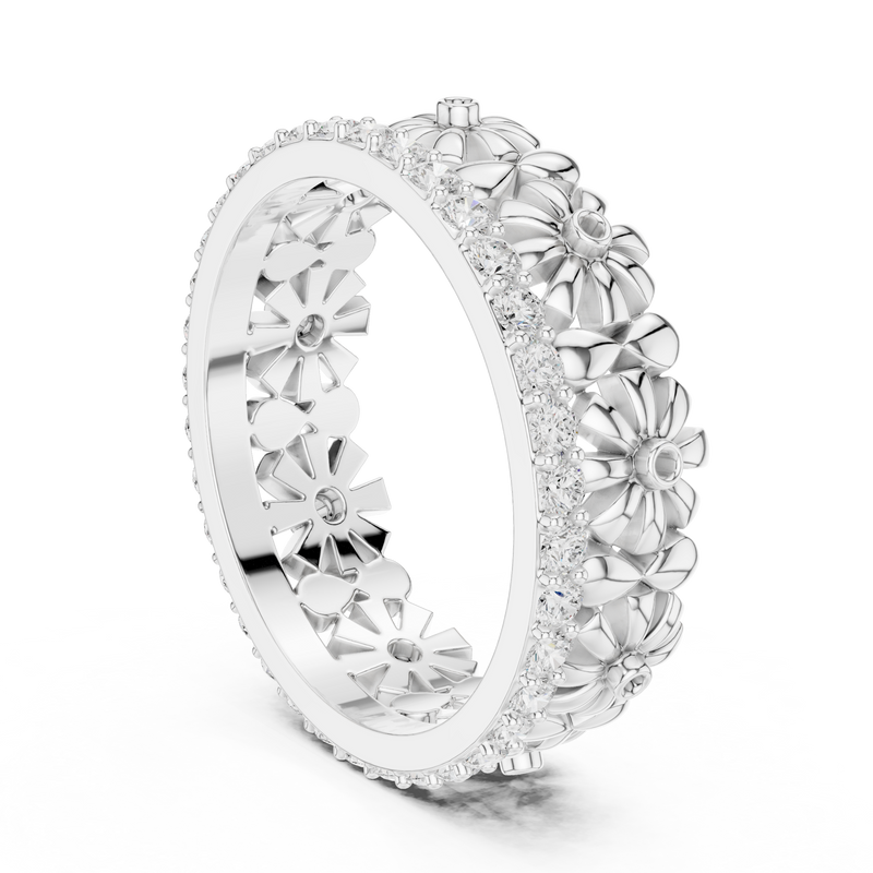 Ladies Ring R42@7 - White Gold - Image