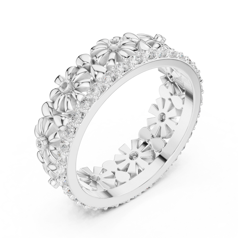 Ladies Ring R42@7 - White Gold - Image