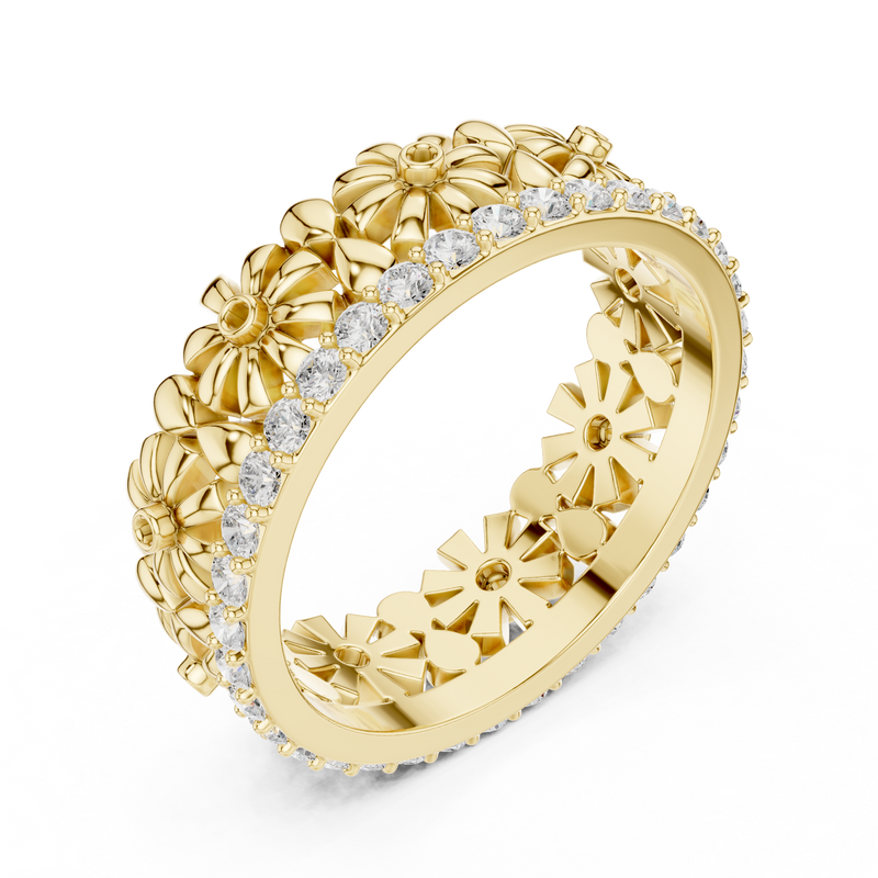 Ladies Ring R42@7 - Yellow Gold - Image
