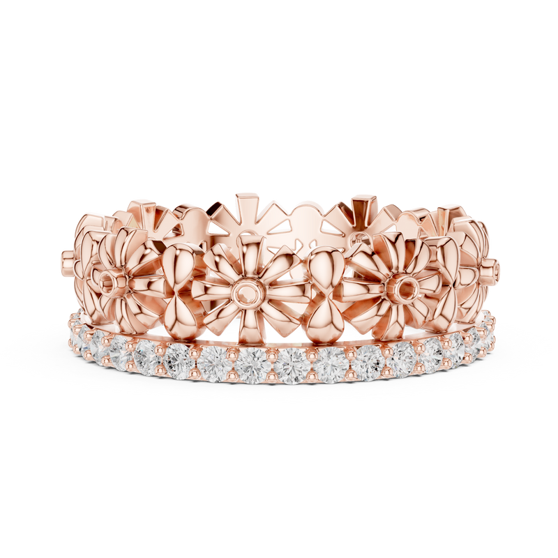 Ladies Ring R42@7 - Rose Gold - Image