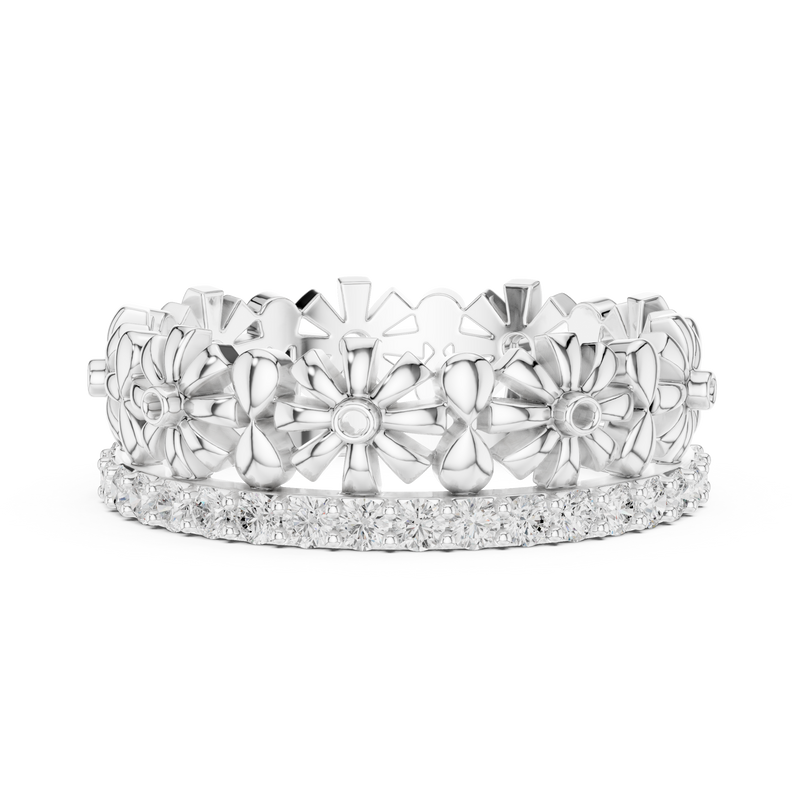 Ladies Ring R42@7 - White Gold - Image